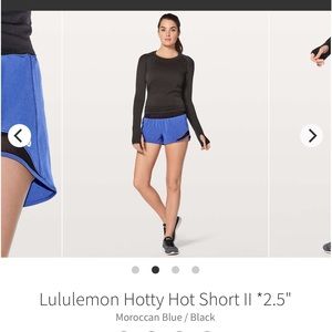 Lululemon hotty hot 2.5” short